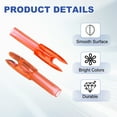 thumbnail image 3 of Uxcell Archery Arrows Nocks, Plastic Insert Arrow Nock Replacement Arrow Tails for Hunting Shooting Compound Recurve Bow Clear Orange, 3 of 7