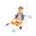 thumbnail image 3 of Cartoon Hanging Plush Napkin Holder Car Headrest Tissue Box Tissue Dispenser Plush Duck Pattern Paper Case Tissue Holder, 3 of 4