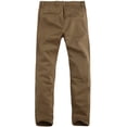 thumbnail image 3 of Pantalones a juego para hombre, cónicos, elásticos, casuales, color caqui, 86 x 79 cm, 3 of 5