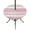 Pink, variant on Round Outdoor Tablecloth with Umbrella Hole and Zipper, Wood Grain Pink Tablecloth with Elastic Waterproof, Modern Geometric Watercolor Striped Patio Table Covers for 36" - 44" Picnic Pool Tables