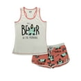 thumbnail image 3 of LazyOne Matching Pajamas for Women, Cute Pajama Shorts and Tank Top Set (Bear In AM, Small), 3 of 7