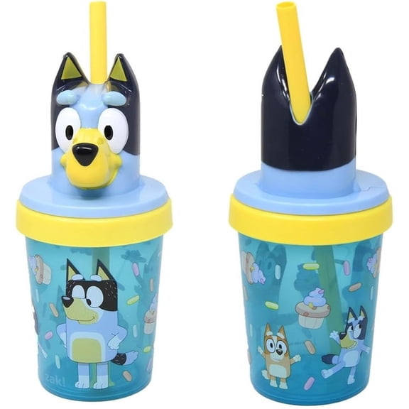 Bluey 3D Molded 13oz PP Super Sipper with straw