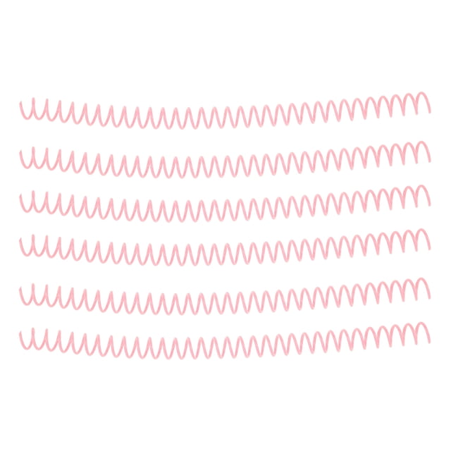 Sheet Binding Comb, 13mm Inner Diameter Spiral Binding Coil For Page Pink