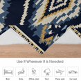 thumbnail image 6 of Ethnic Style Pattern Flannel Blanket for Bed,Travel and Camping, Vintage Blue Weaving Abstract Super Soft Cozy Blanket for All Seasons 32"x48", 6 of 7