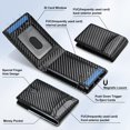 thumbnail image 2 of Tarjetero Furid Smart Wallet RFID de fibra de carbono para hombre, 2 of 7