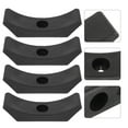 thumbnail image 1 of OULII 4Pcs Dumb Bell Storage Stand for Gym Equipment Black PP Material 15x5cm Size Simple Design Stable Storage, 1 of 8