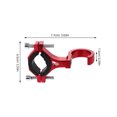 thumbnail image 2 of OULII Crochet Universel Rouge pour Moto et Sac en Alliage d'Aluminium Durable, 2 of 8