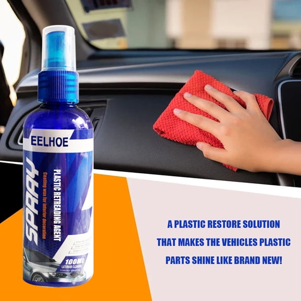 Xihbxyly Pasta Renovadora para Interiores de Automóviles, Limpieza Rápida y Eficaz Del Cuero, Mantenimiento Duradero, Apta para Asientos y Plásticos, Segura y Fácil de Usar, 100 Ml, Multiusos.