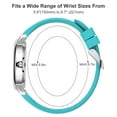 thumbnail image 5 of GOLDEN HOUR Waterproof Nurse Watch for Medical Professionals, Students Women Men - Military Time Luminouse Easy Read Dial, 24 Hour with Second Hand, Colorful Silicone Band, 5 of 9