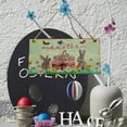 thumbnail image 5 of TERGAYEE Easter Gift,Happy Easter Eggs Bunny Rabbit Hanging Banner Porch Sign Decor,Easter Day Door Sign for Indoor Outdoor Home Party Decor, 5 of 6