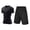 Black, variant on NAISIBABY Boys Athletic Outfits Size 8, Quick Dry Stretch T-Shirt and Active Shorts Performance Sports Clothes Sets 2-Piece Black