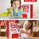 thumbnail image 4 of Cajero automático Piggy Bank Jyusmile para niños con tarjeta de débito rojo, 4 of 7
