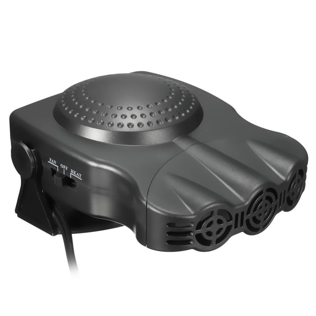 12V 150W Multi Purpose Portable Car Heater Fast Defogger Auto Ceramic Cooling Fan- 2 in1 Black
