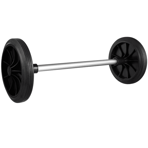 Mobestech 1Set Quiet Black Plastic Trash Can Wheels Replacement for Smooth Garbage Bin Movement