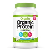 Orgain Organic Protein Plant Based Protein Powder Vanilla Bean 2.74 lbs.