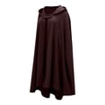 thumbnail image 6 of ZAZYULZ Winter Coats for Women Gothic Open Front Hooded Cardigan Long Coat Solid Color Cloak Cape Winter Outdoor Jackets(Wine Red,Xl), 6 of 9