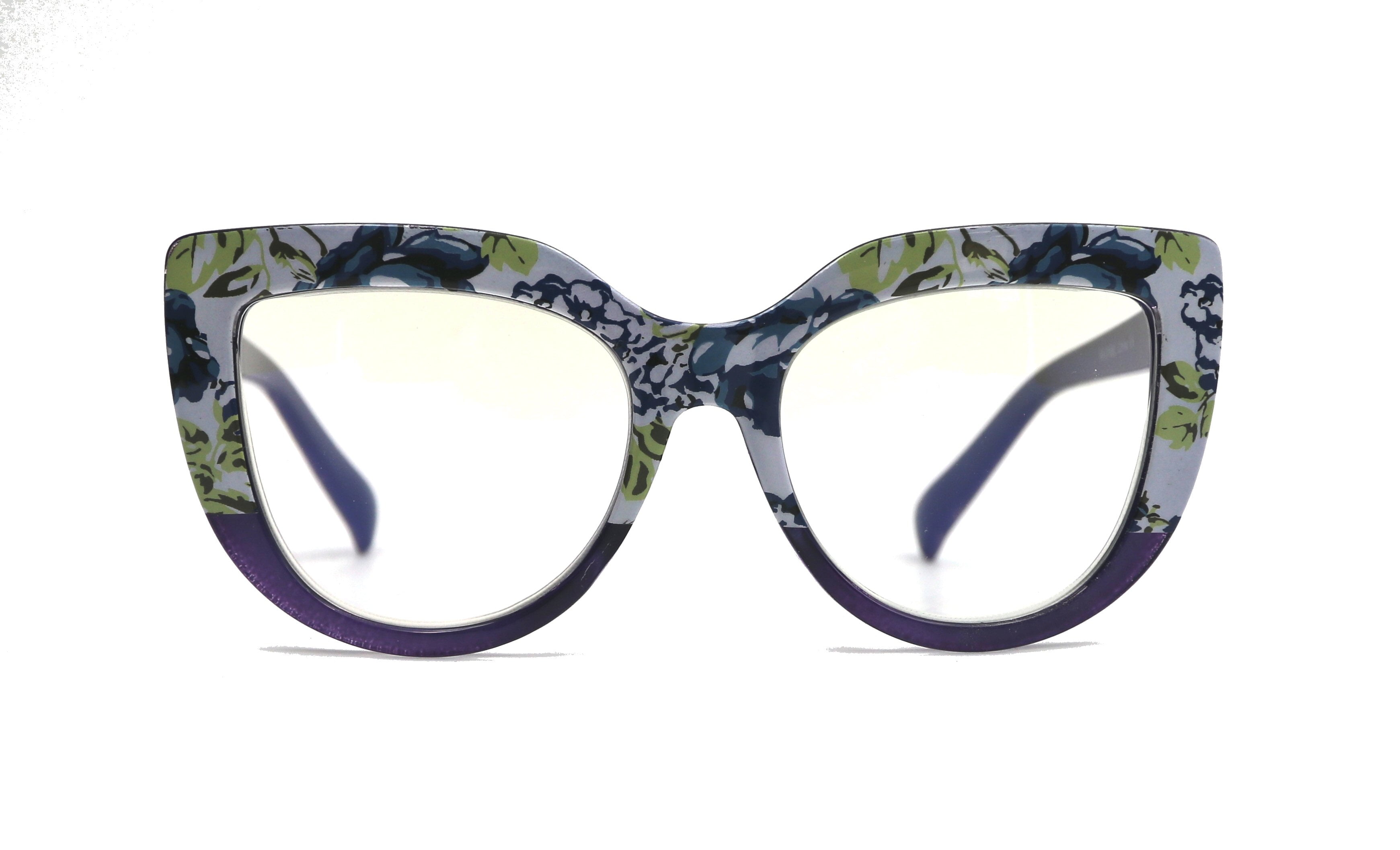 +2.50 Bevi Eyewear® Adult Cat Eye Single Vision Purple Reading Glasses, 3 Pair