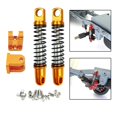 thumbnail image 6 of 2 pcs Aluminum Alloy Front Shocks Absorber Spring with Fixed Seat Dampers for per per per per per per 1/16 RC Vehicles Spare Part Accessories Assembly Golden, 6 of 8