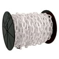 thumbnail image 1 of Mr. Chain Plastic Barrier Chain Reel, White, 2-Inch Link Diameter, 125-Foot Length (50101), 1 of 2