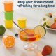 thumbnail image 4 of 6pc Silicone Ice Ball Maker, Large Ice Cube Molds For Whiskey, Cocktails, Coffee, Juice And Water. (orangegreenyellow), 4 of 5