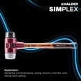 thumbnail image 4 of 3023040 Soft-Face Mallet "Simplex" 40mm of Rubber/TPE-Mid, 4 of 4