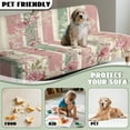 thumbnail image 6 of Yuyamidu Wood Grain Futon Cover Armless Sofa Covers Rose Futon Mattress Cover with Elastic Edge Breathable Rv Couch Covers Gift for Holiday, 6 of 8