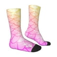 thumbnail image 3 of Uemuo Fish Scale Pattern Women's Crew Socks, Soft Durable Breathable Moisture-Wicking with Odor Control Cotton socks, 3 of 9
