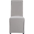 thumbnail image 4 of Millwork Holdings,. Co Inc Finch Grayson Slipcover Dining Chair, Set of 2 Light Gray, 4 of 9