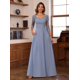 thumbnail image 2 of Vestido Loyeloy Peacock Lace Mother of the Bride Chiffon Aline, 2 of 7