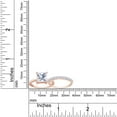 thumbnail image 5 of 2.25 CT 7MM Princess Cut Lab Created Moissanite Diamond Engagement Solitaire Ring With Band In 14K Rose Gold Over Sterling Silver (2.25 Cttw) - 11.5, 5 of 6