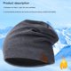 thumbnail image 5 of Gorro de punto Jumpingount para hombre y mujer transpirable cálido color sólido gorro elástico Unisex Sombreros Armada, 5 of 6