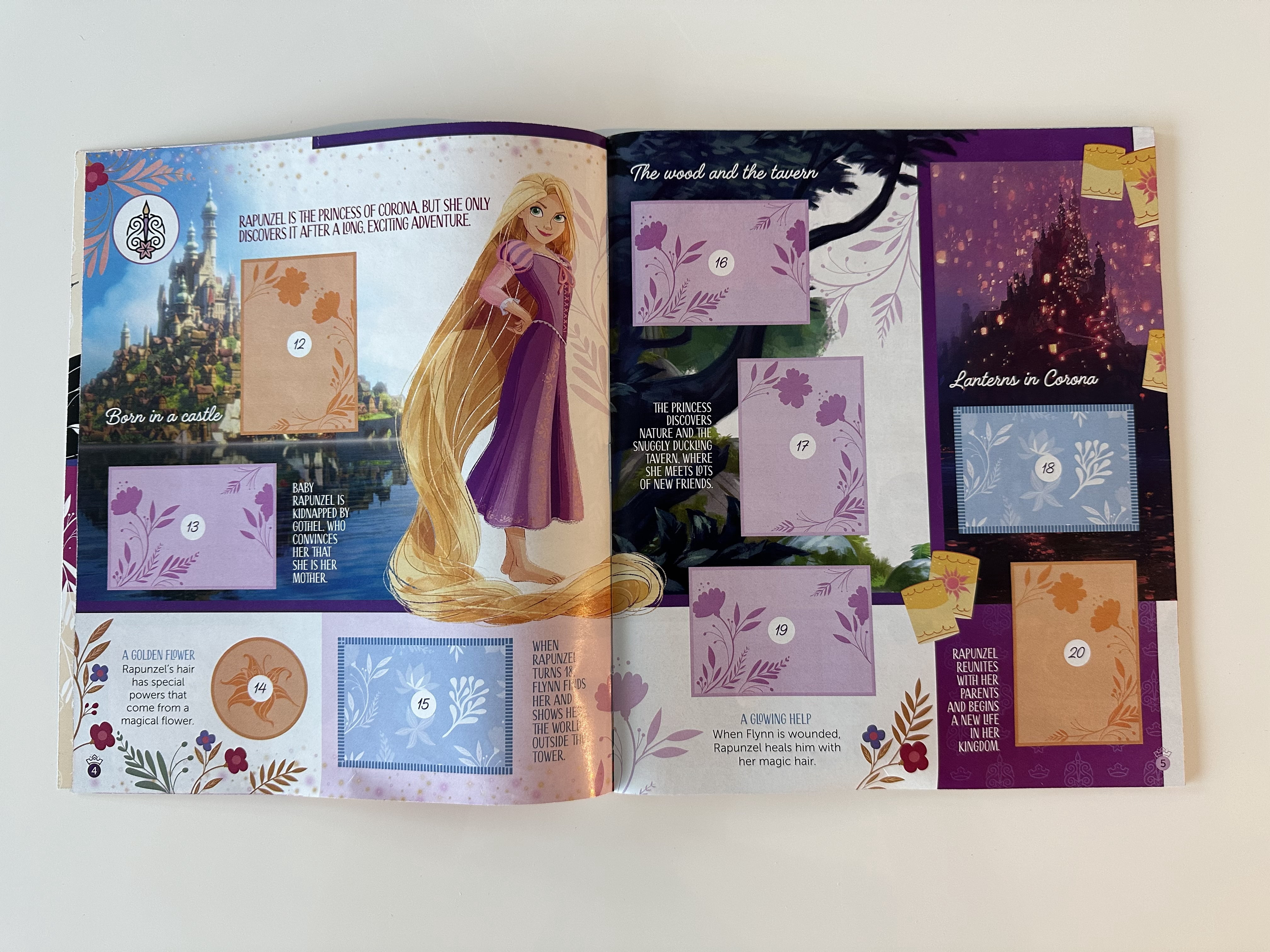 Disney Princess Maps of Wonder Album and Stickers - Panini
