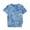 White, variant on LUOGENLI Female T-shirts for Womens Personality Casual T Shirt Moon Summer New Tie Dye Short Sleeve Women T-shirts for Women Graphic Tee Funny St. Patrick's Day Blue M