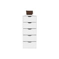 thumbnail image 3 of We Have Furniture Dresser Kamran, Five Drawer Narrows, White Finish, 3 of 7