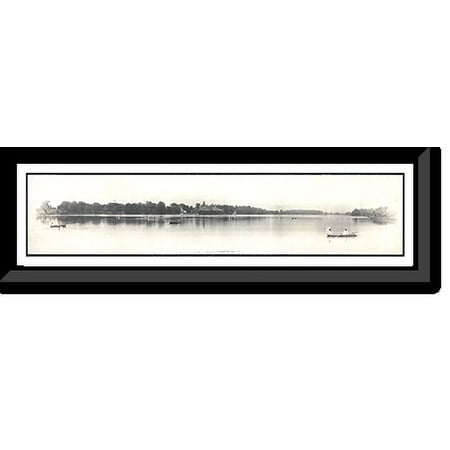 Historic Framed Print, OH 1905 Silver Lake from the north hill, PHOTO, 36-3/8" x 8-3/8"
