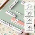 thumbnail image 5 of Mahjong Mat 31.5" x 31.5" Elegant Floral Border Peacocks Soft Pastel Colors Anti-Slip and Noise Reduction Symmetry Design Mahjong Tiles Table Cover for Dominoes Poker Card Board and Tile Games, 5 of 8