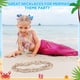 thumbnail image 5 of Collar Ecation Hawaii Shell Luau Lei, paquete de 36 unidades, 90 cm, blanco, 5 of 6
