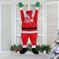thumbnail image 1 of Decoración navideña grande de 110 cm, colgante de Papá Noel para interior y exterior, hogar, puerta, pared, ventana, coche, escaleras, techos, rojo, 1 of 5