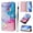 Dazzle Marble, variant on Designed for Samsung Galaxy S26 Plus Premium PU Leather Pattern Flip Wallet Case Cover, Card Slots & Kickstand Wrist Strap Magnetic Closure Protective Phone Case for S26 Plus, Landscape