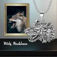 thumbnail image 3 of Men's Vintage Necklace Stainless Steel Viking Pendant Necklace Amulet Necklace Birthday Gift for Father Son, 3 of 4