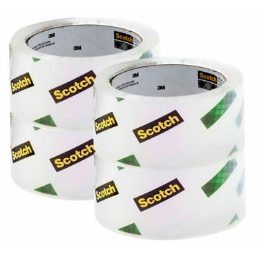Scotch Sure Start Packaging Tape, Clear, 1.88 in x 54.6 yds, 4 Rolls