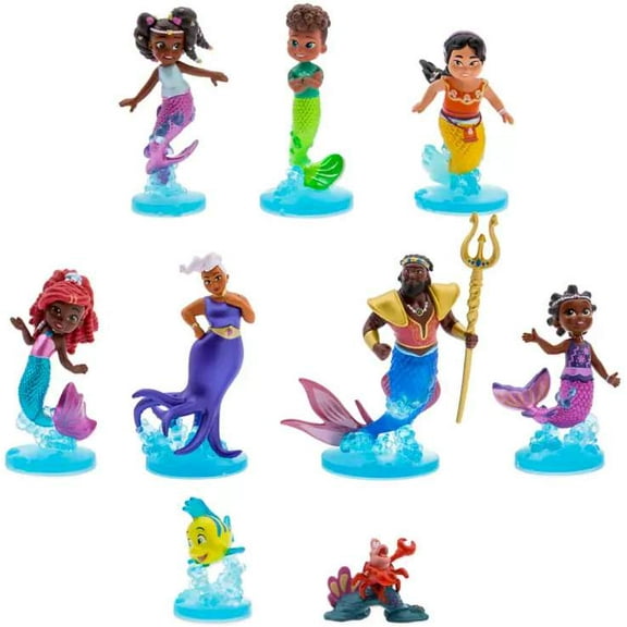 Disney Junior Ariel 9-Piece PVC Mega Figurine Playset