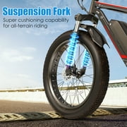 Elifine 26x4.0 Fat Tire Electric Bike, 624Wh Battery, 48V 500W Ebike Electric Mountain Bike, Cruise Control Mode, Adult E Bikes for Men, LCD Meter, 7-Speed Snow Bike Beach E-Bike for Adults UL2849