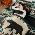 thumbnail image 4 of Homewish Farmhouse Bear Child Twin Bedding Sets 7-Piece, Western Tribal Aztec Bedding Comforter Set, Rustic Farmhouse Animal Reversible Sheet Sets, Breathable Home Decor, 4 of 7