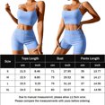thumbnail image 2 of Chaleco Conjunto de pantalón de 2 piezas de punto para mujer Traje diario sin mangas con cuello redondo (Azul XL) Kuymtek Azul T XL para Mujer, 2 of 5