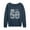 HEATHER INDIGO, variant on - Patty Jersey Soccer - Women's French Terry Long Sleeve Pullover