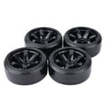 thumbnail image 3 of Lubelski 4Pcs RC Car Tires High Durability Wear Resistant Eco-friendly Reusable Simple Installation Decorative Plastic 1/10 Drift Car Wheels RC Vehicle Parts RC Car Supplies, 3 of 8