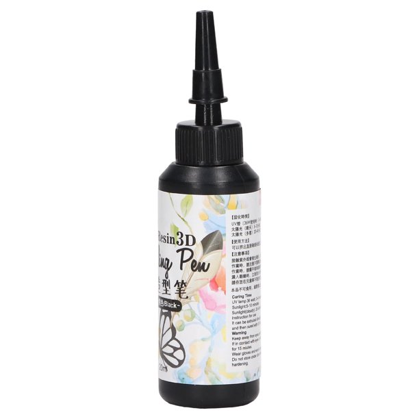Bolígrafo De Estilo De Resina UV Diy, Delineador De Resina UV 3D De Curado Rápido De 20ml, Forma De Bolígrafo única, Delineador De Resina De Contorno DIY Para Trazado De