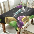 thumbnail image 4 of Coolnut Mardi Gras Rectangle Tablecloth Spill-Proof Polyester Table Cloth Table Cover for Kitchen Dining Picnic Holiday Party Decoration,54"x54", 4 of 7