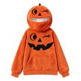 thumbnail image 5 of SJLDQY Boys' Halloween Hoodies Cute Pumpkin Zip Up Hood Mask Hooded Sweatshirts with Pocket Hallowmas Graphic Long Sleeve Pullover Tops for Boys, 5 of 5